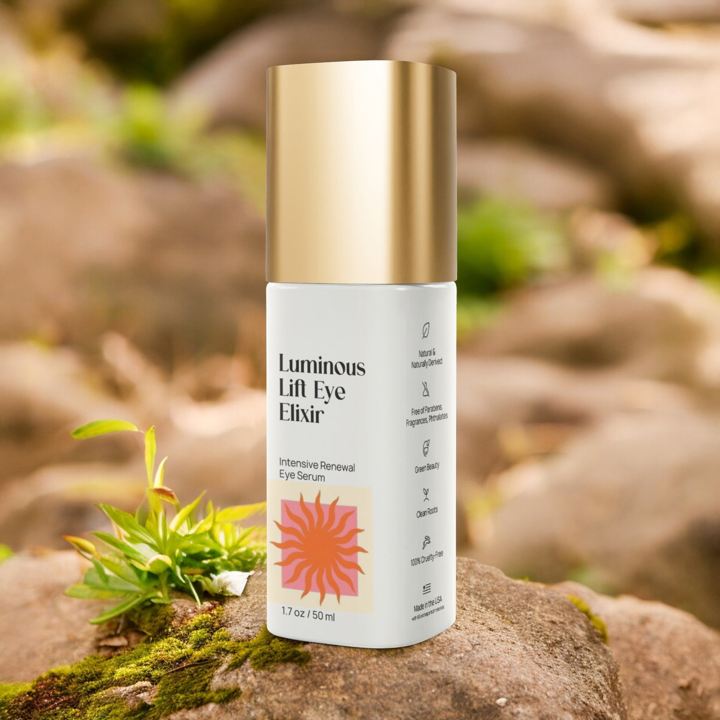 Brighten+Firm Eye Serum: Intensive Renewal Gold Cap