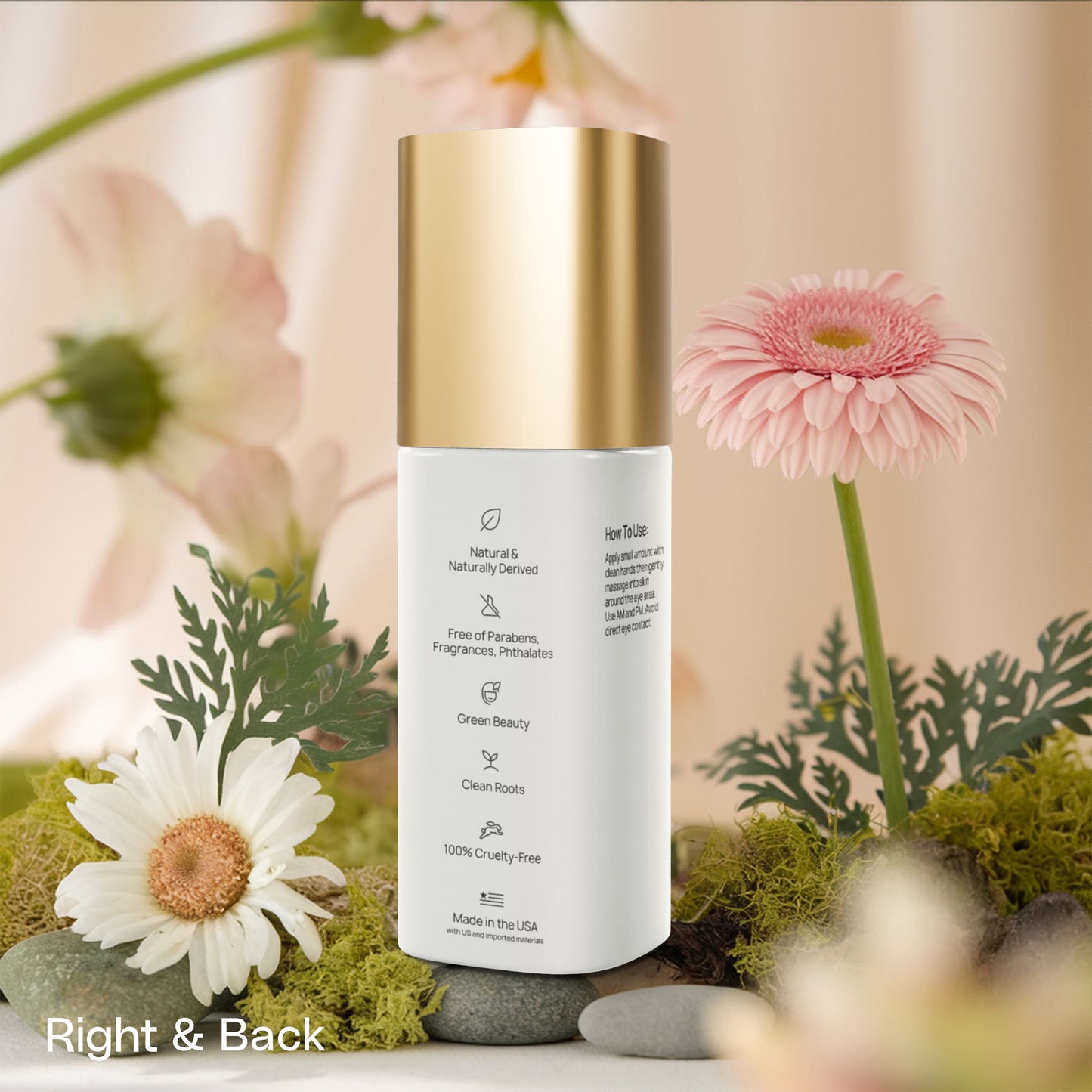 Brighten+Firm Eye Serum: Intensive Renewal Gold Cap