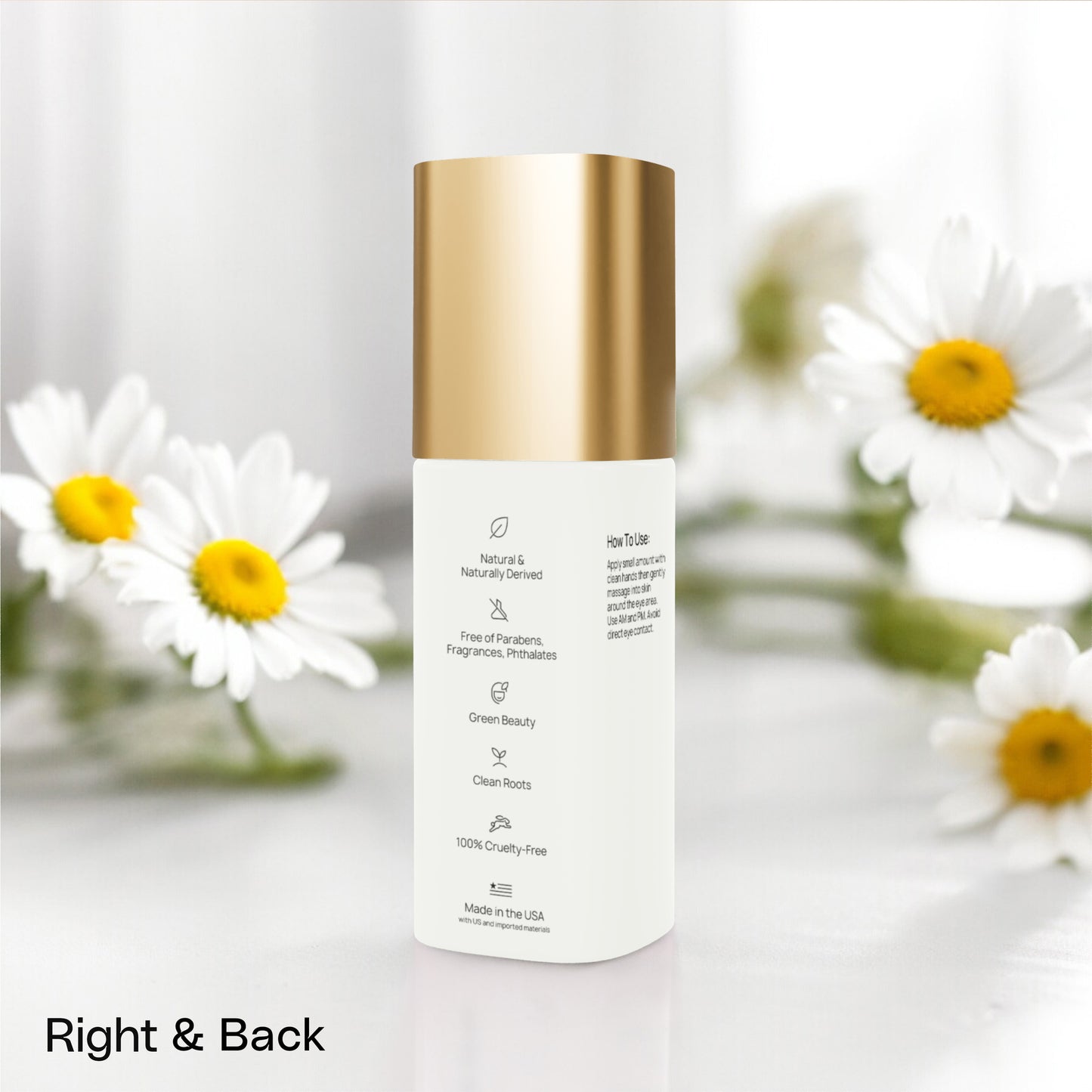 Brighten+Firm Eye Serum: Intensive Renewal Gold Cap