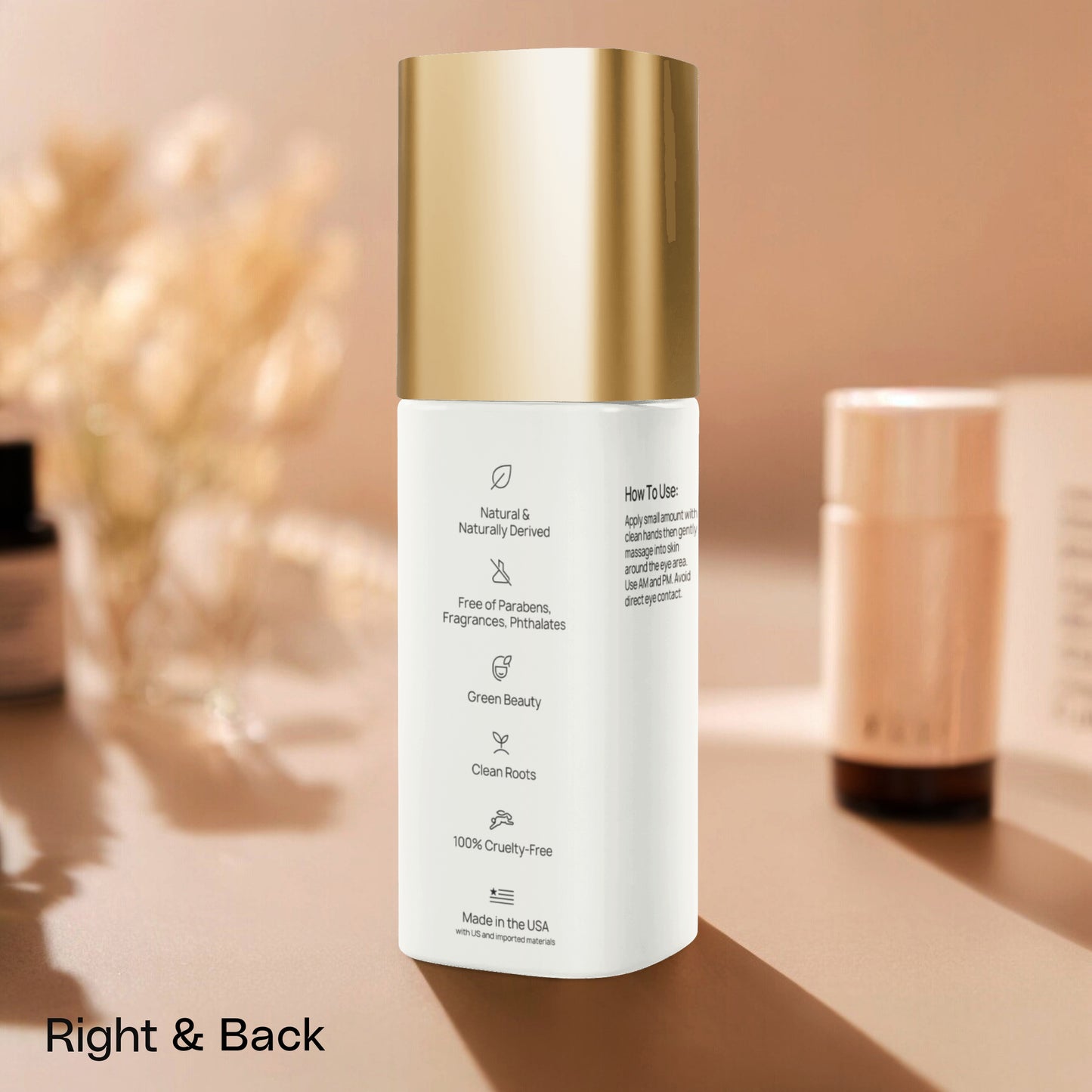 Brighten+Firm Eye Serum: Intensive Renewal Gold Cap